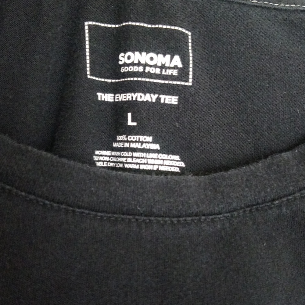 Casual Staple Basic Blank Black Essential Long Sl… - image 4